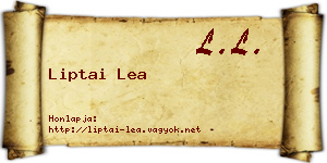 Liptai Lea névjegykártya